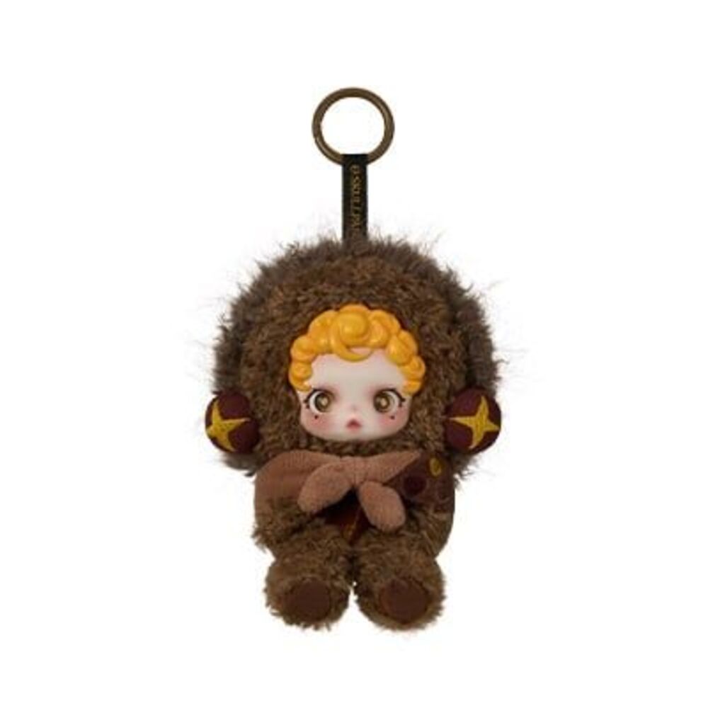 NIB POP MART Skullpanda You Found Me SNEAKY CHESTNUT Keychain Plush Doll Pendant